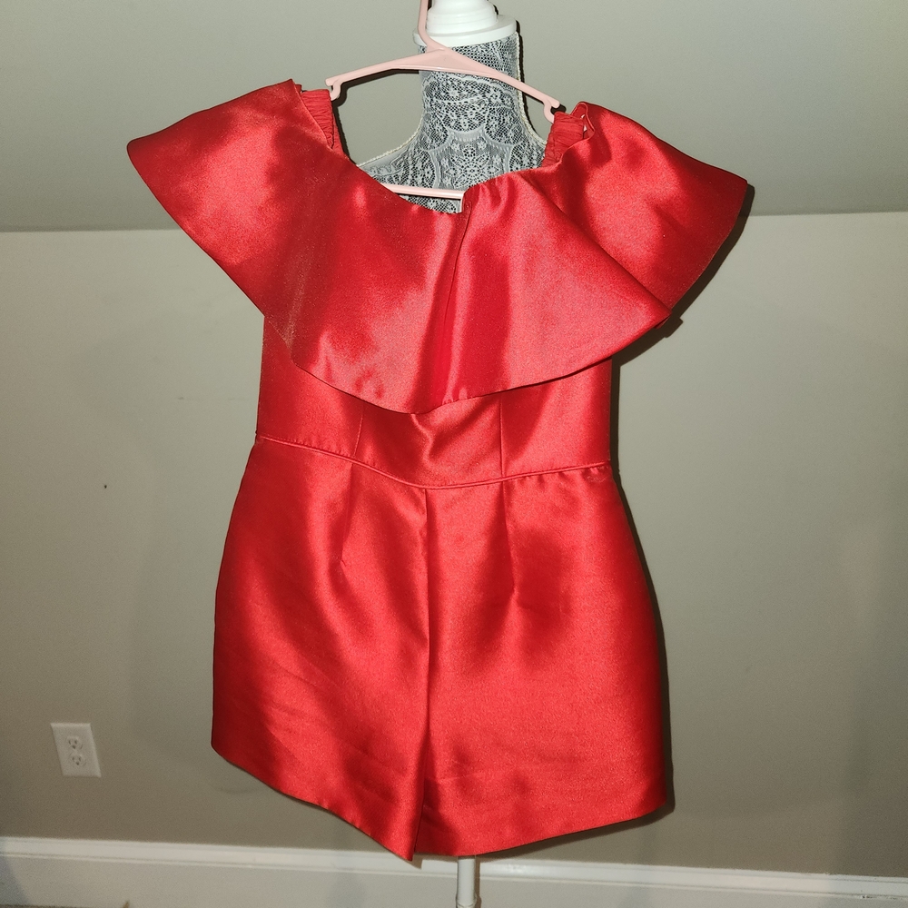 Rachel Allan Vibrant Red Romper